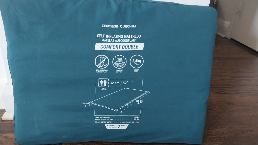 Quechua Self Inflating Double Mattress