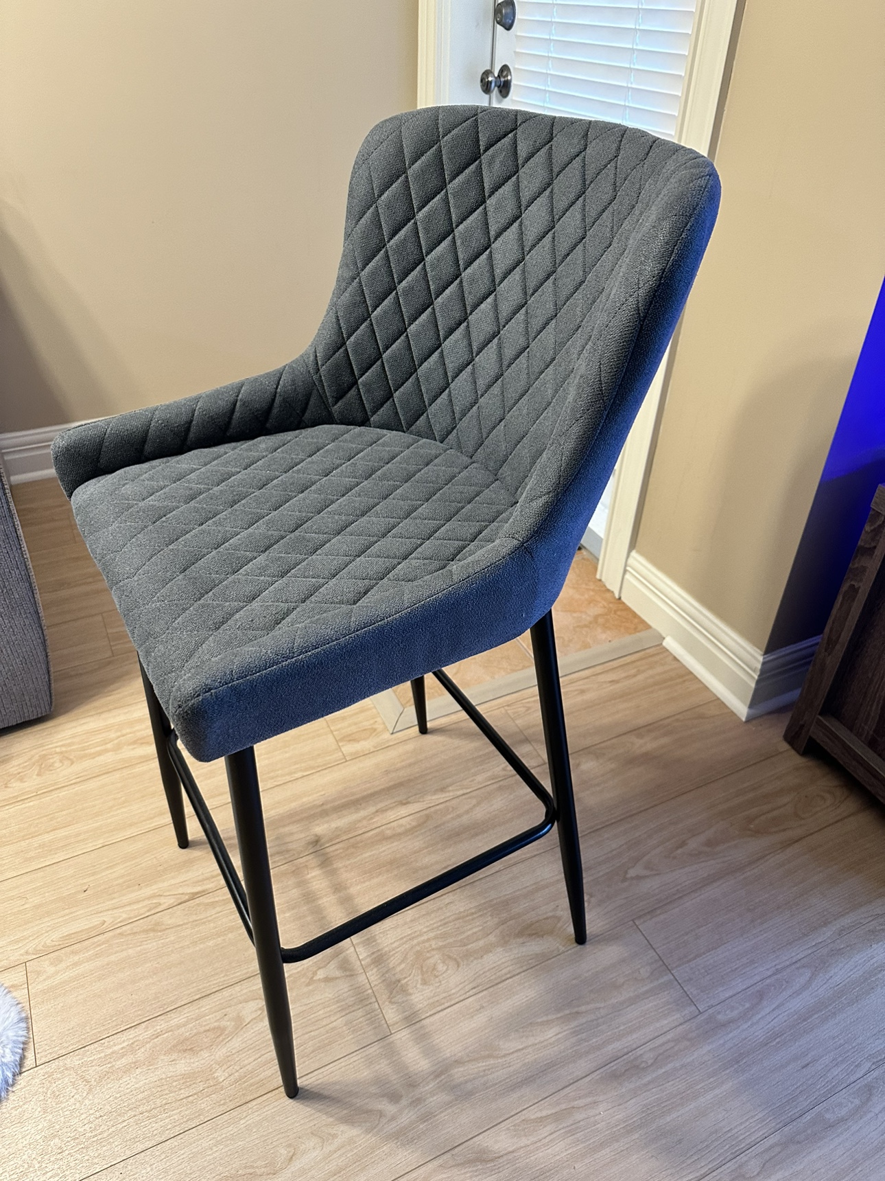 Grey Bar Stool