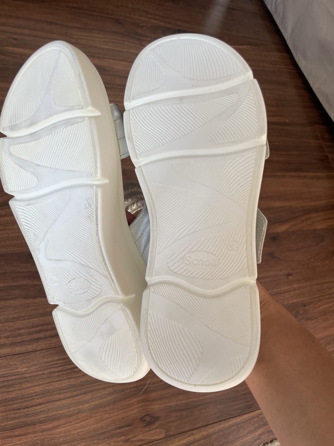 Dr Scholl silver platform slides image indicator(5)