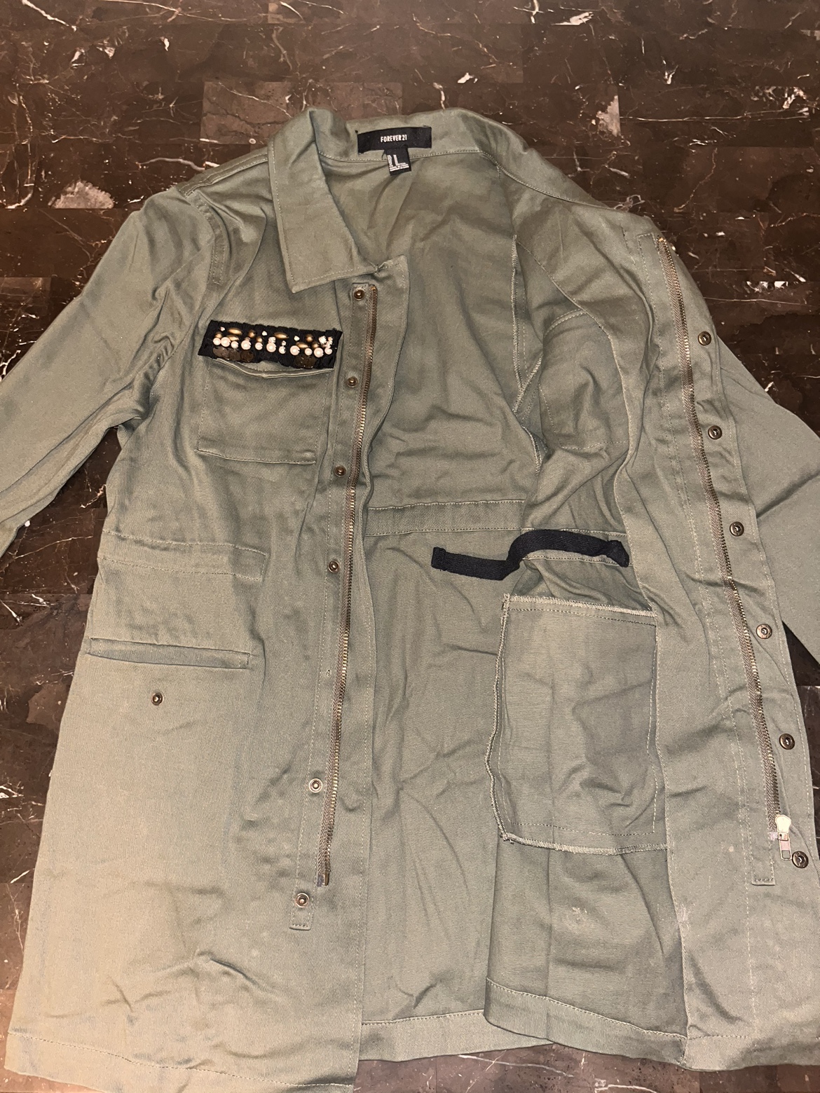 Forever 21 Green Utility Jacket - photo 3
