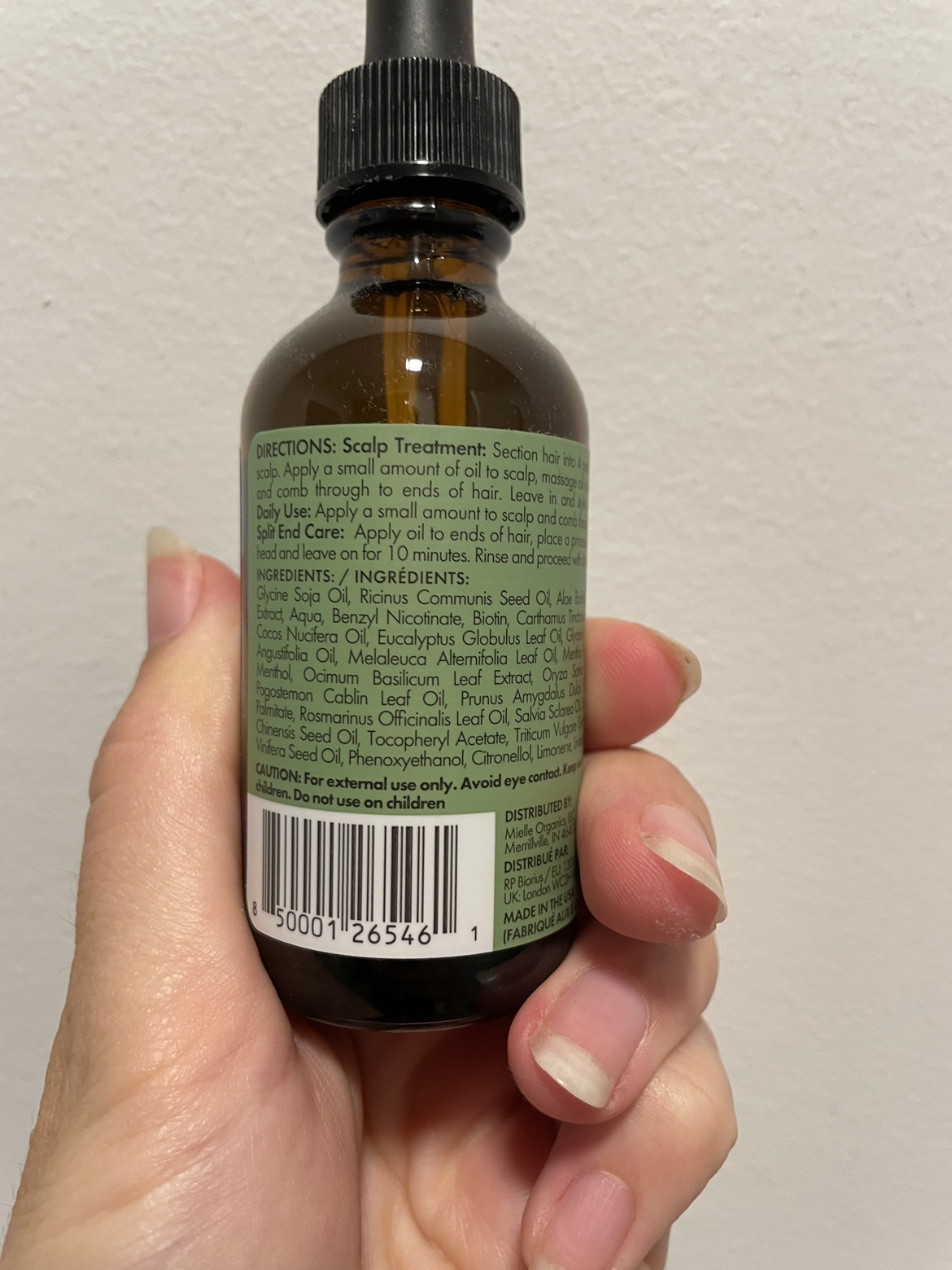 Mielle Rosemary Mint Hair / Scalp Oil image indicator(3)