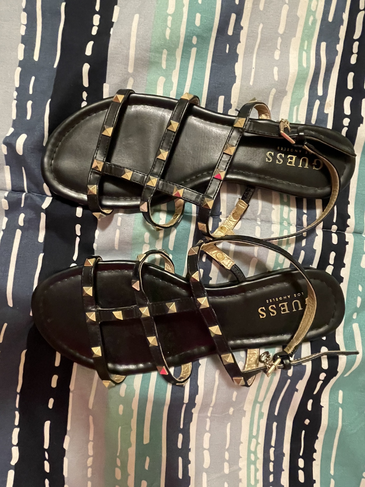 Guess Black Studded Sandals - photo 2