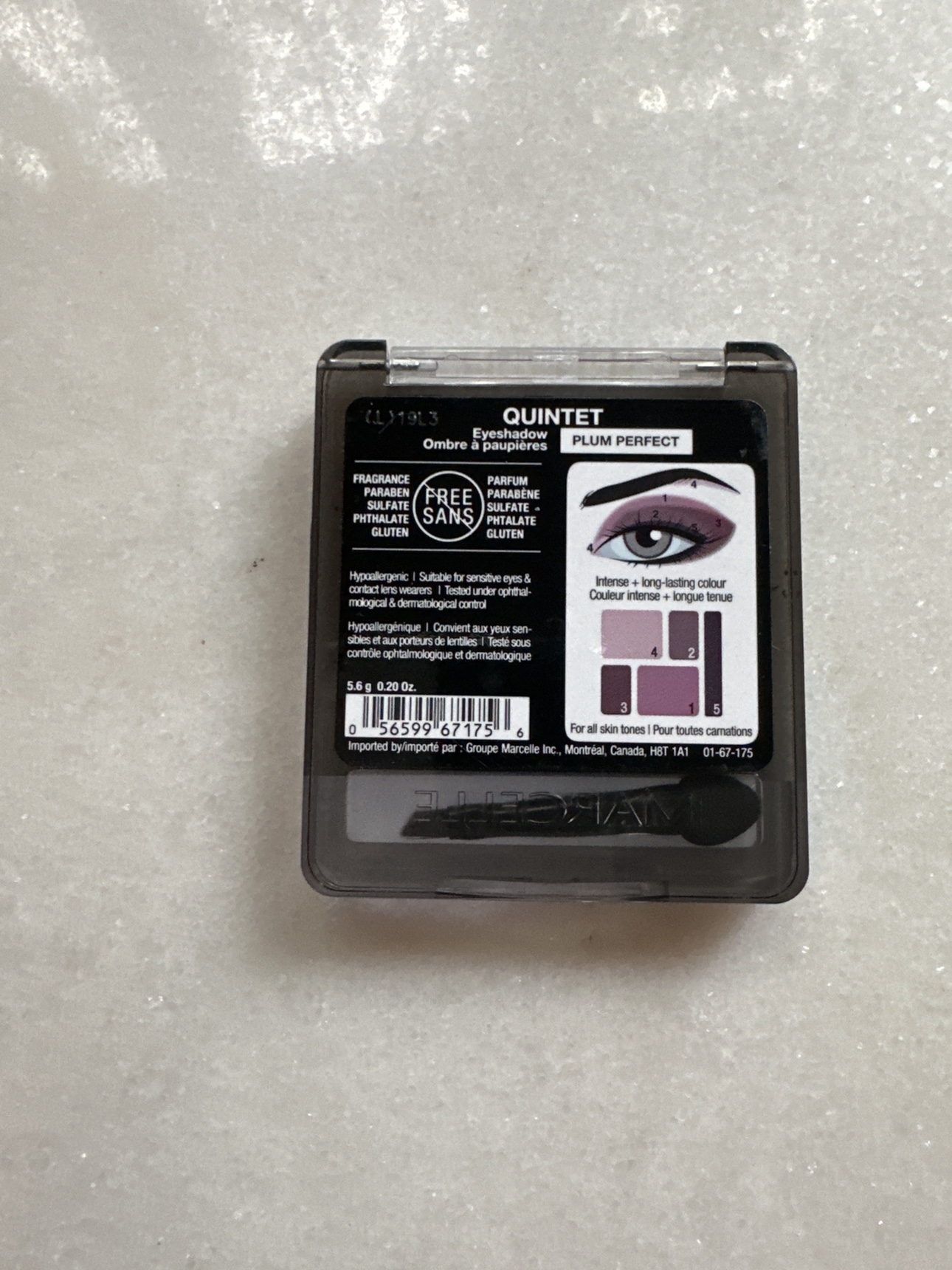 Brand new Marcelle purple eyeshadow palette, eyemakeup remover - photo 5