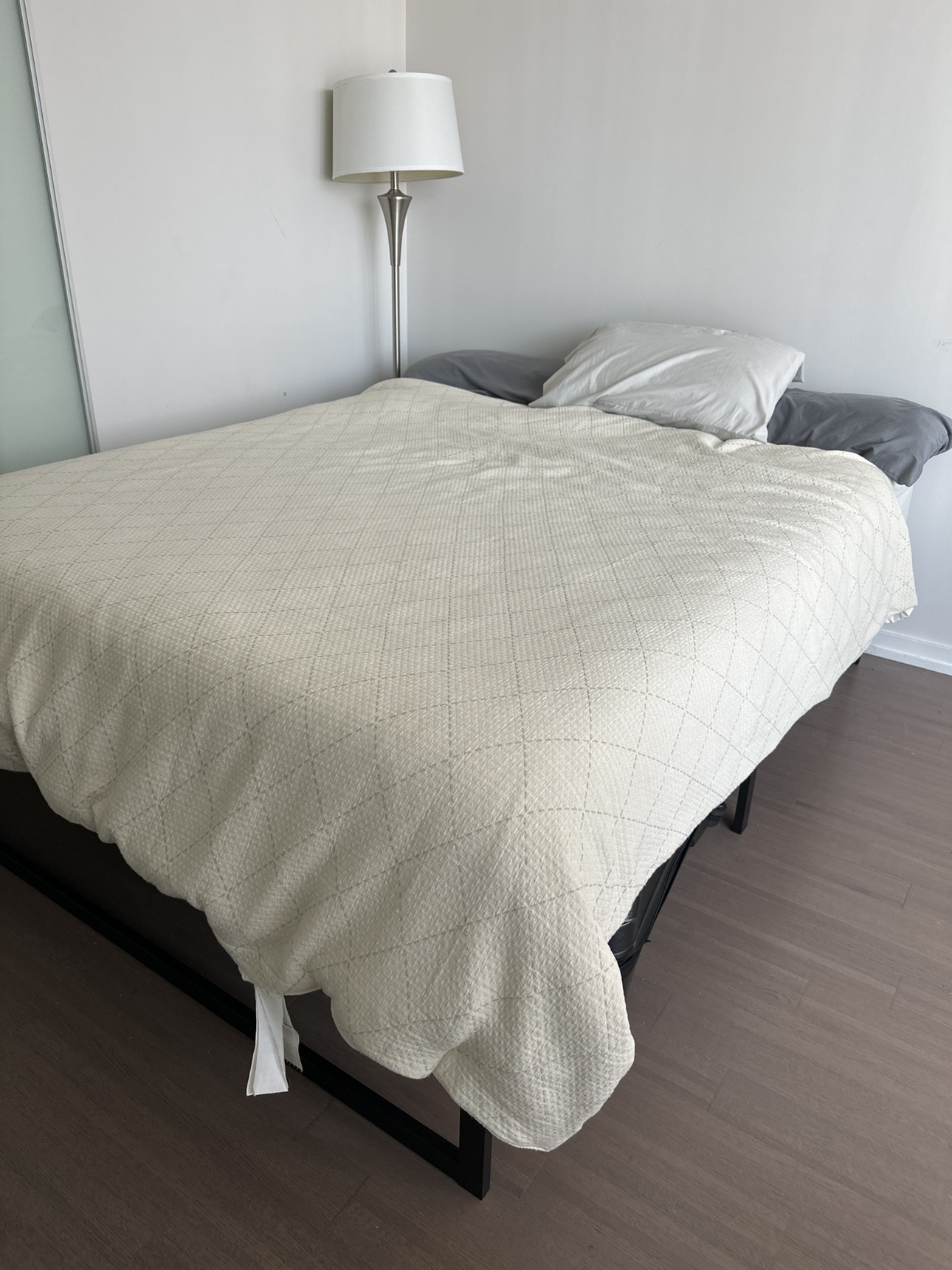 Queen size mattress with frame