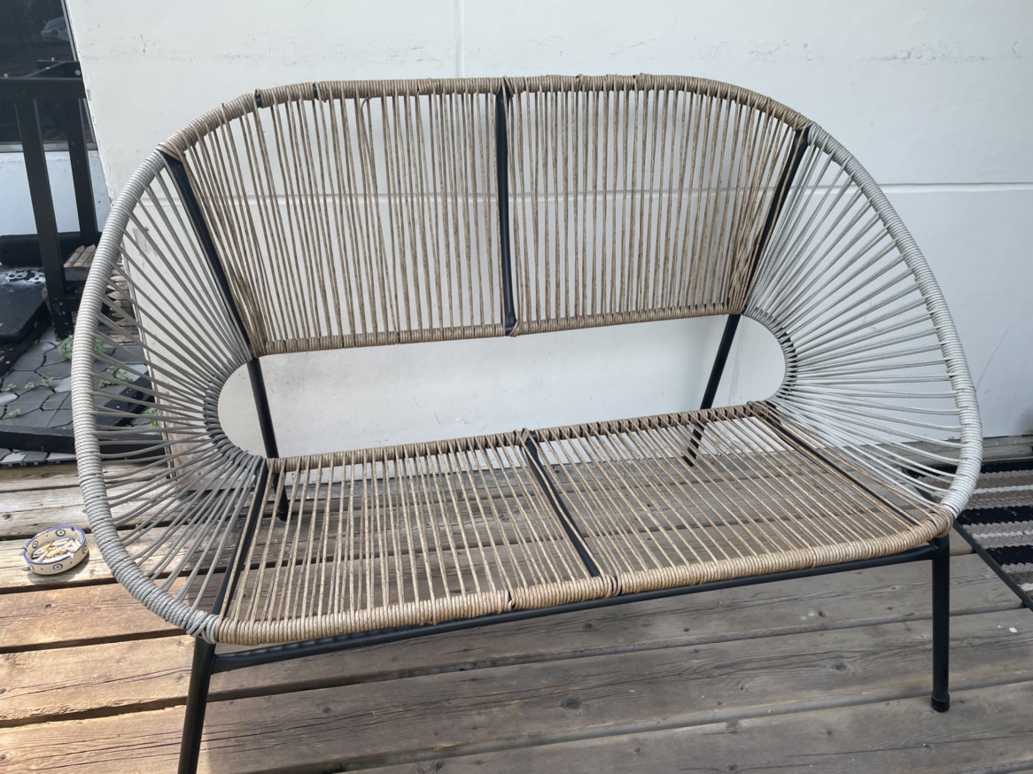 Wicker Patio Bench