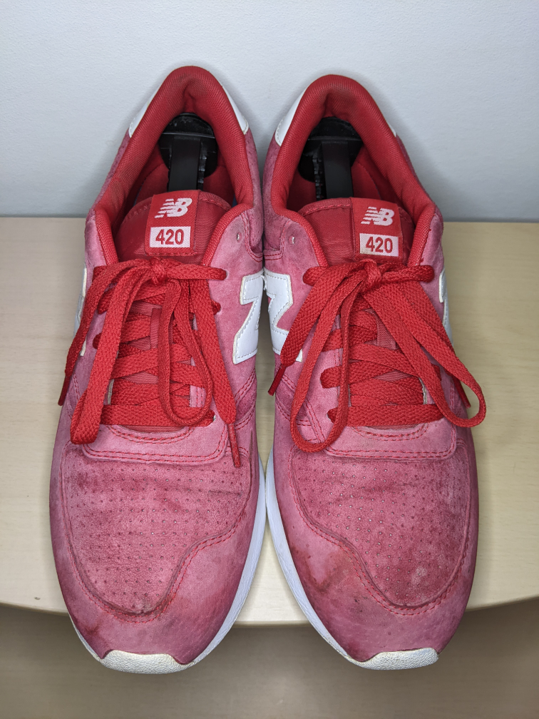 New Balance 420 Revlite Suede Red Sz 10.5 Shoes Sneakers image indicator(3)