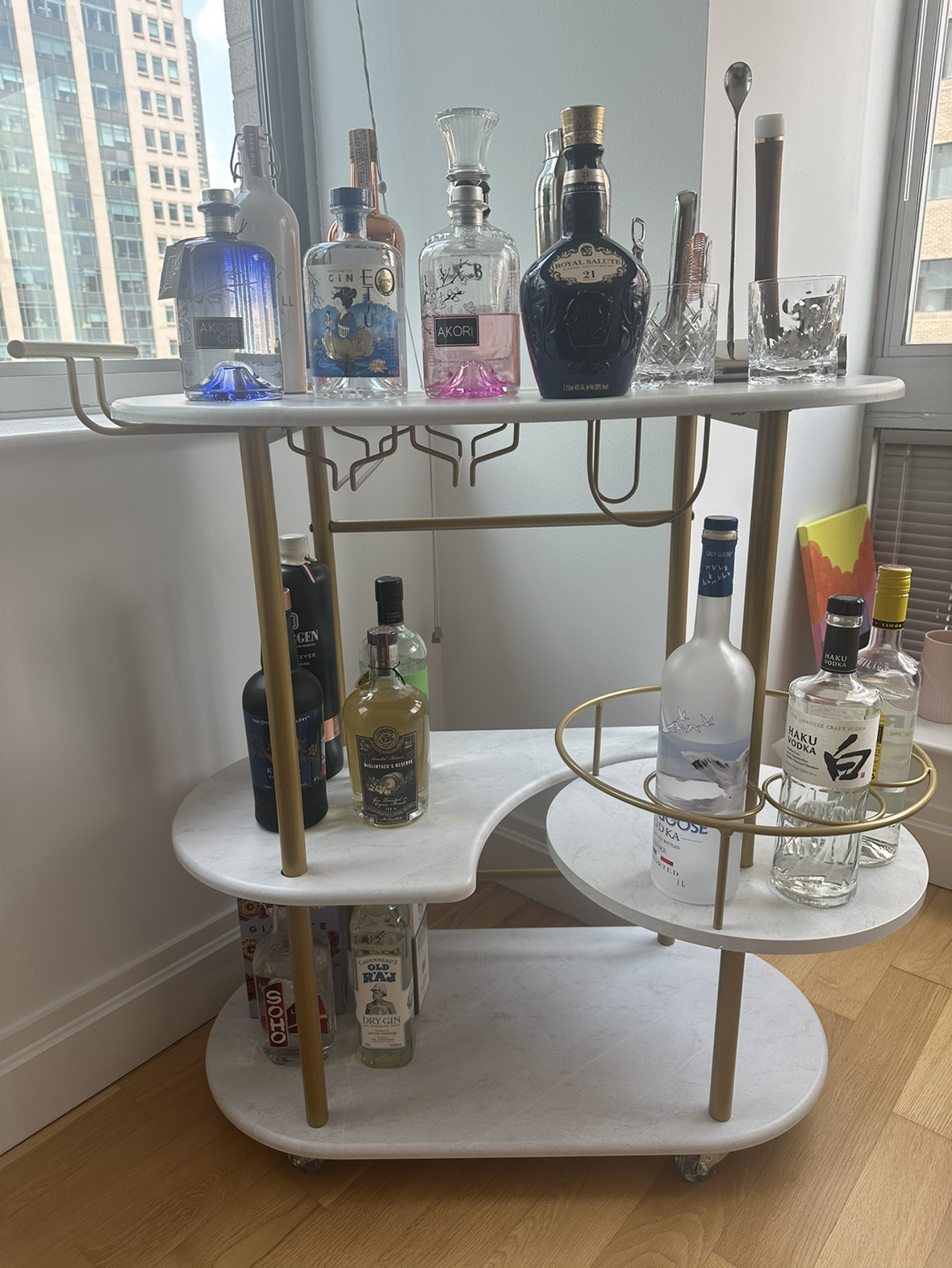 Movable Bar Cart (bottles not for sale) - photo 2