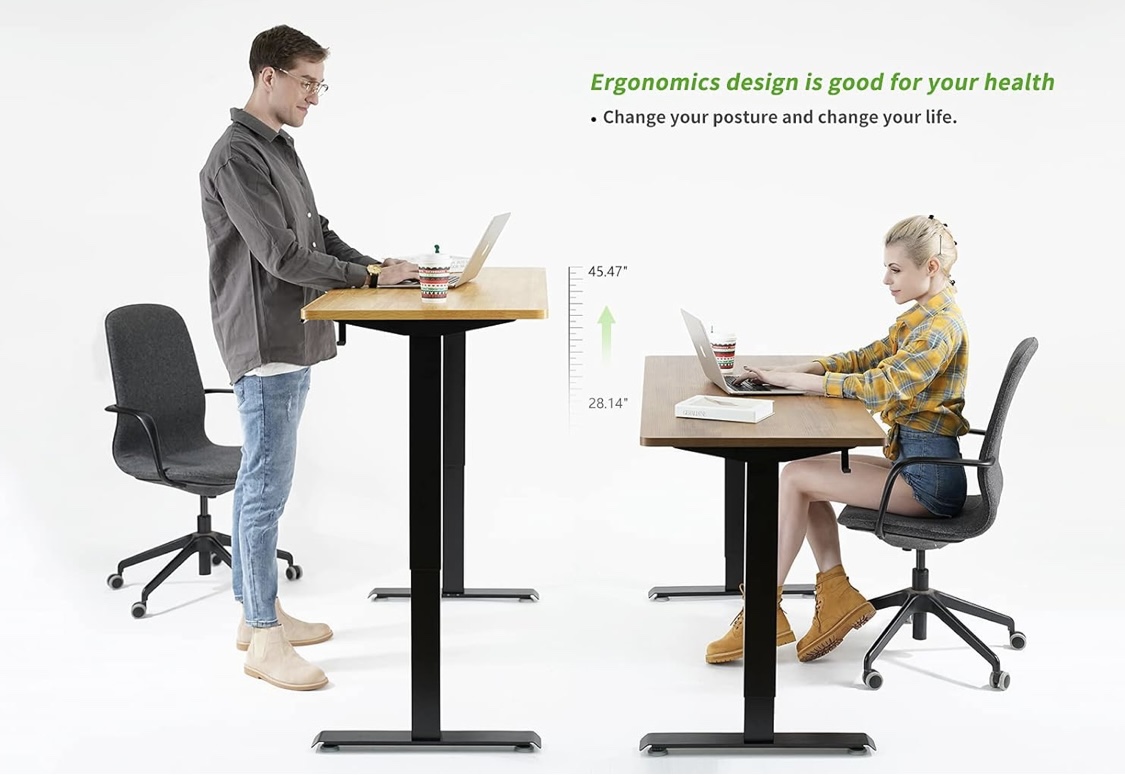 Adjustable Standing Desk - manual Adjustable 48 x 24 In - photo 2