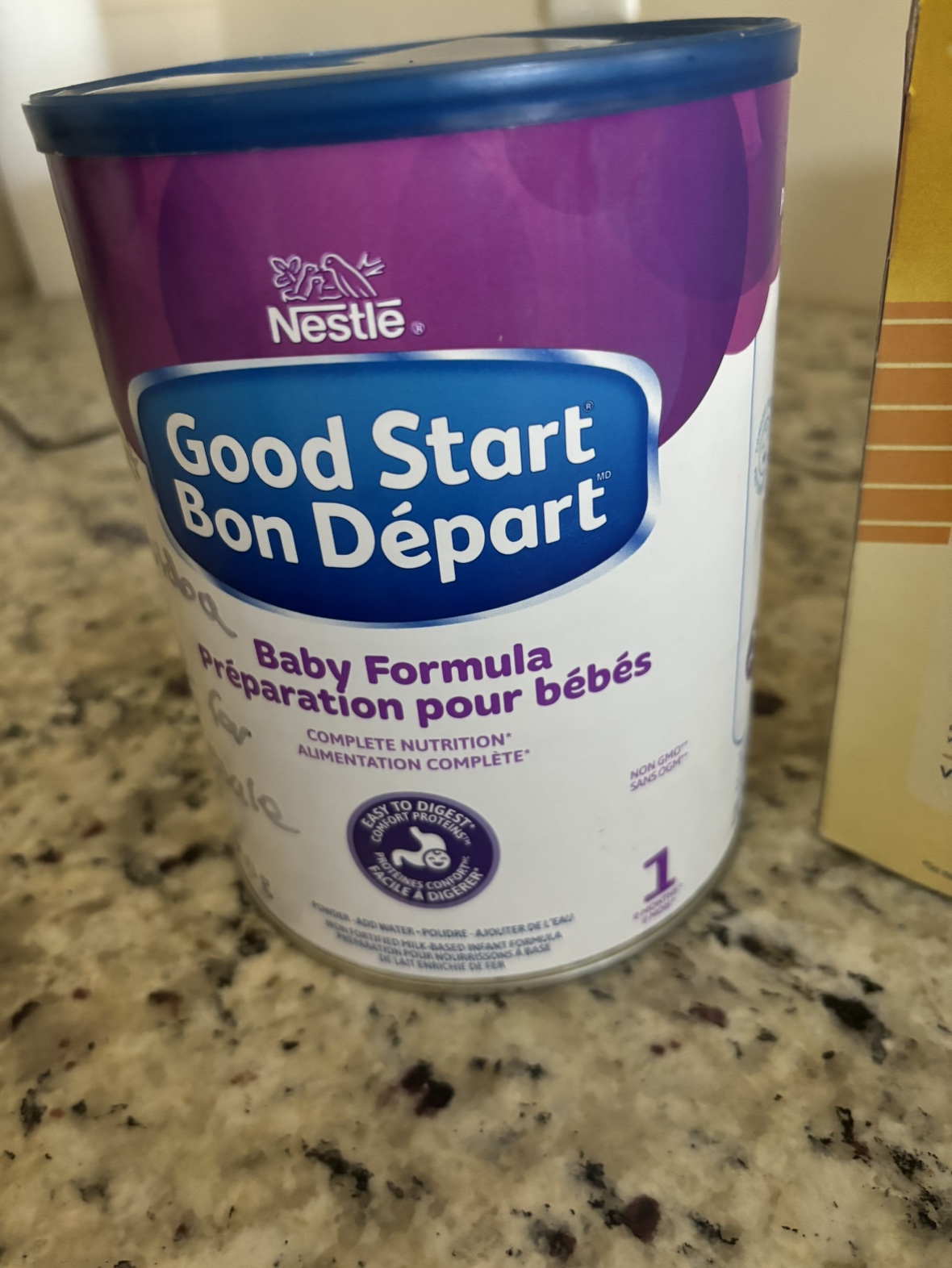 Baby formula ( opened tin) my baby didn’t like it
