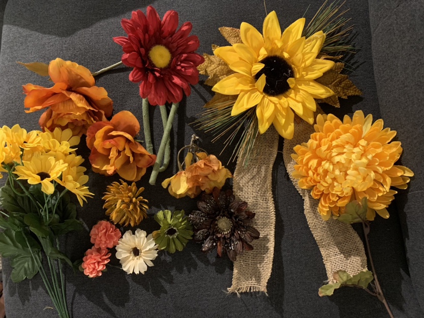 Fall Coloured  Artificial Flowers thumbnail
