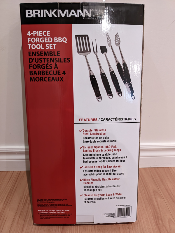 Brand new Brinkman 4 piece Forged BBQ Tool Set image indicator(2)