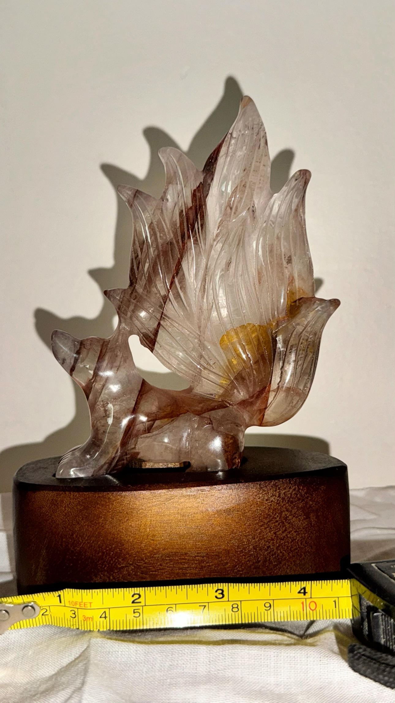 Nine Tailed Fox Carving Crystal - photo 4