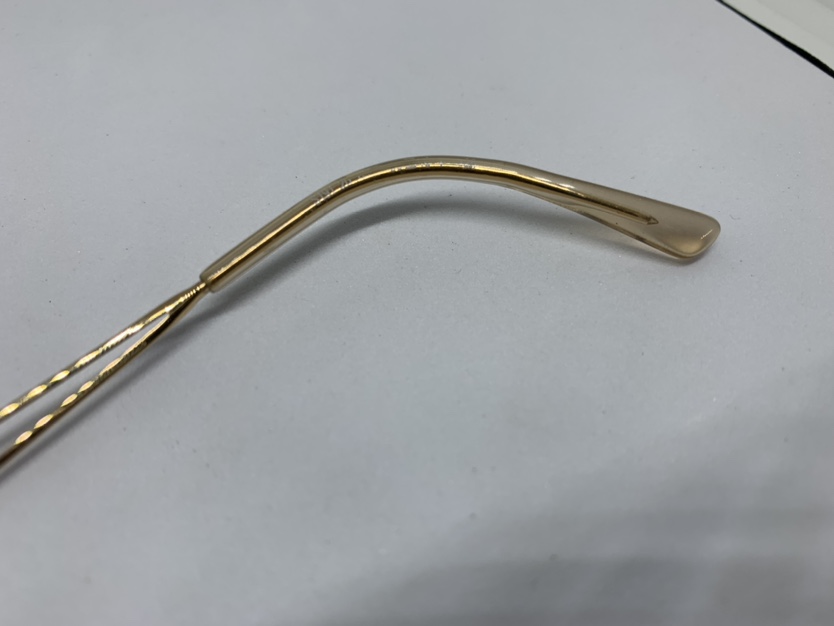 Daniel Swarovski S191 20 Gold Semi Rim Metal Eyeglasses Frame image indicator(4)