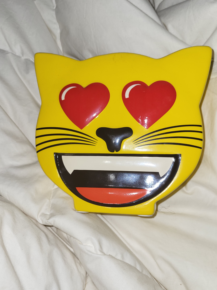 #freecycle Yellow Cat Emoji Coin Bank thumbnail