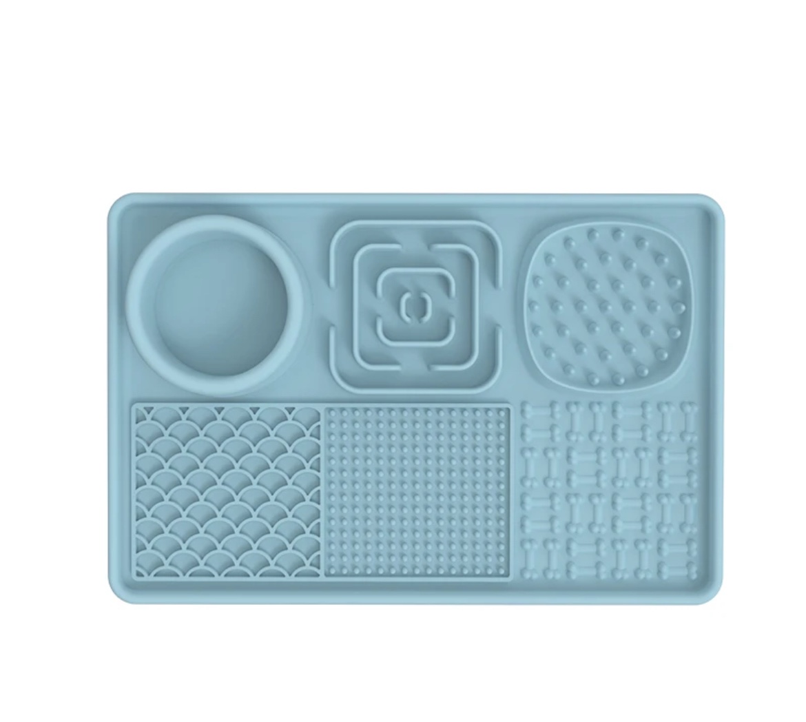 Dog/Cat Slow Feeder with water bowl image indicator(4)