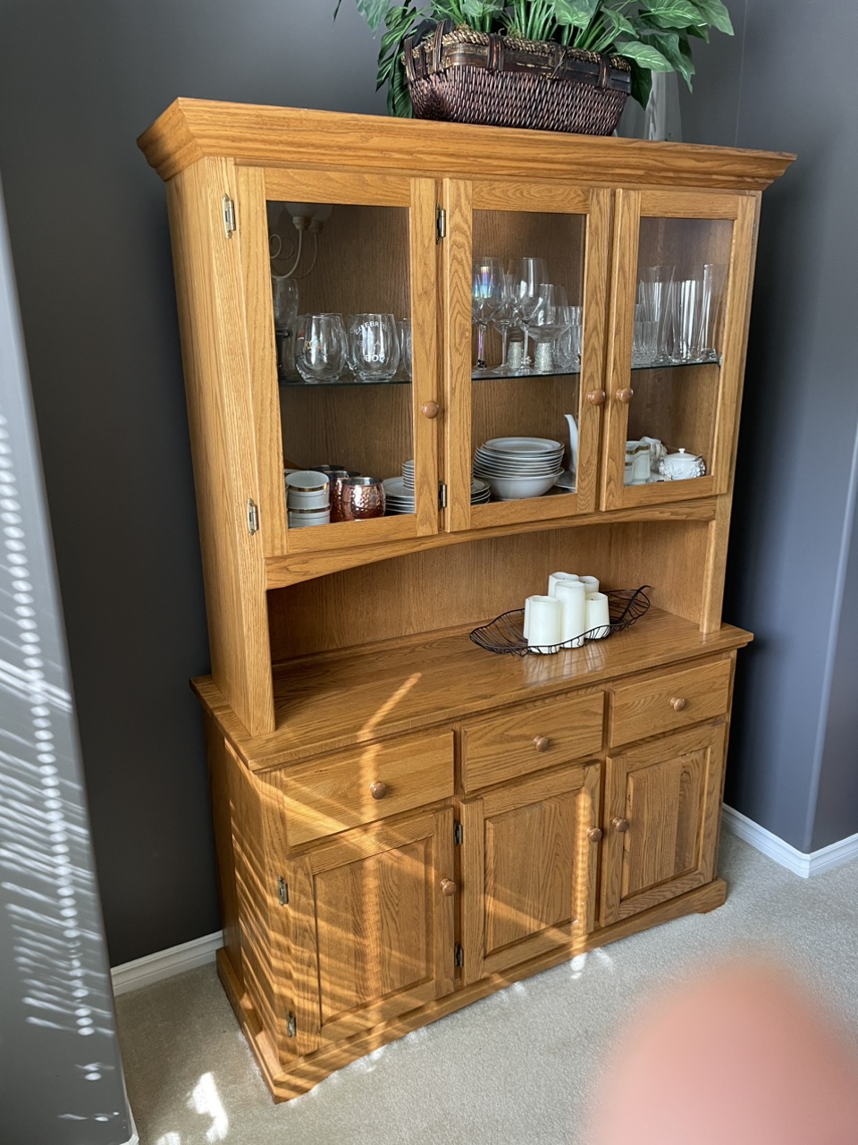 Oak Hutch