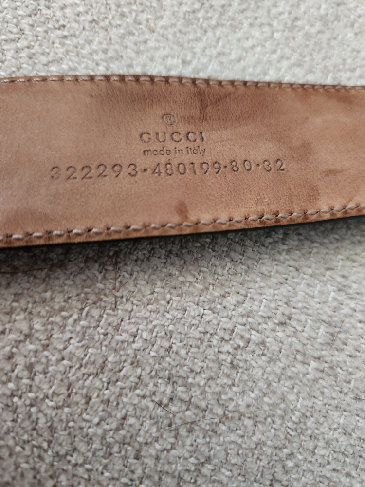Authentic Gucci Black Leather Belt image indicator(3)