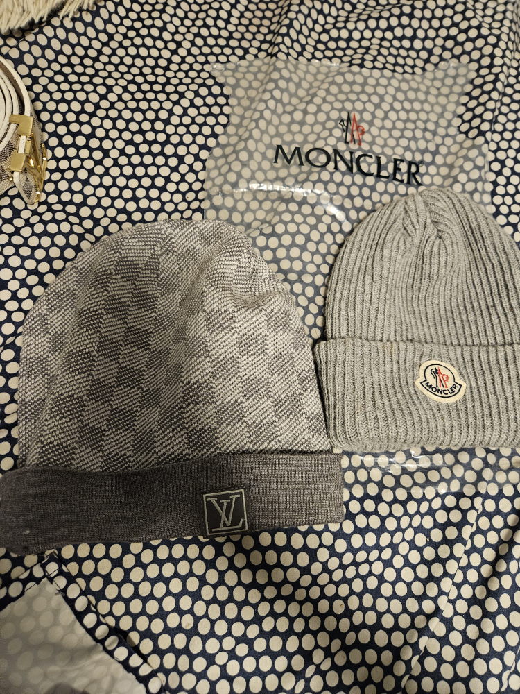 lv and moncler beanie