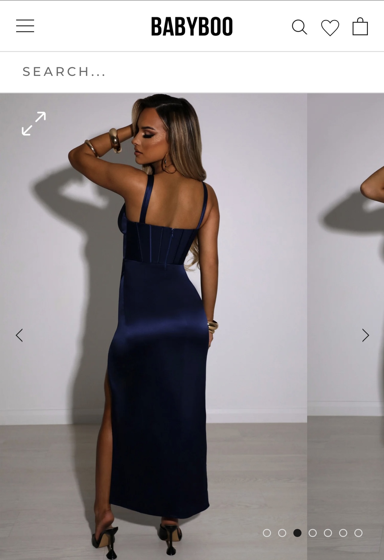 CORDELIA MAXI DRESS - NAVY - photo 4