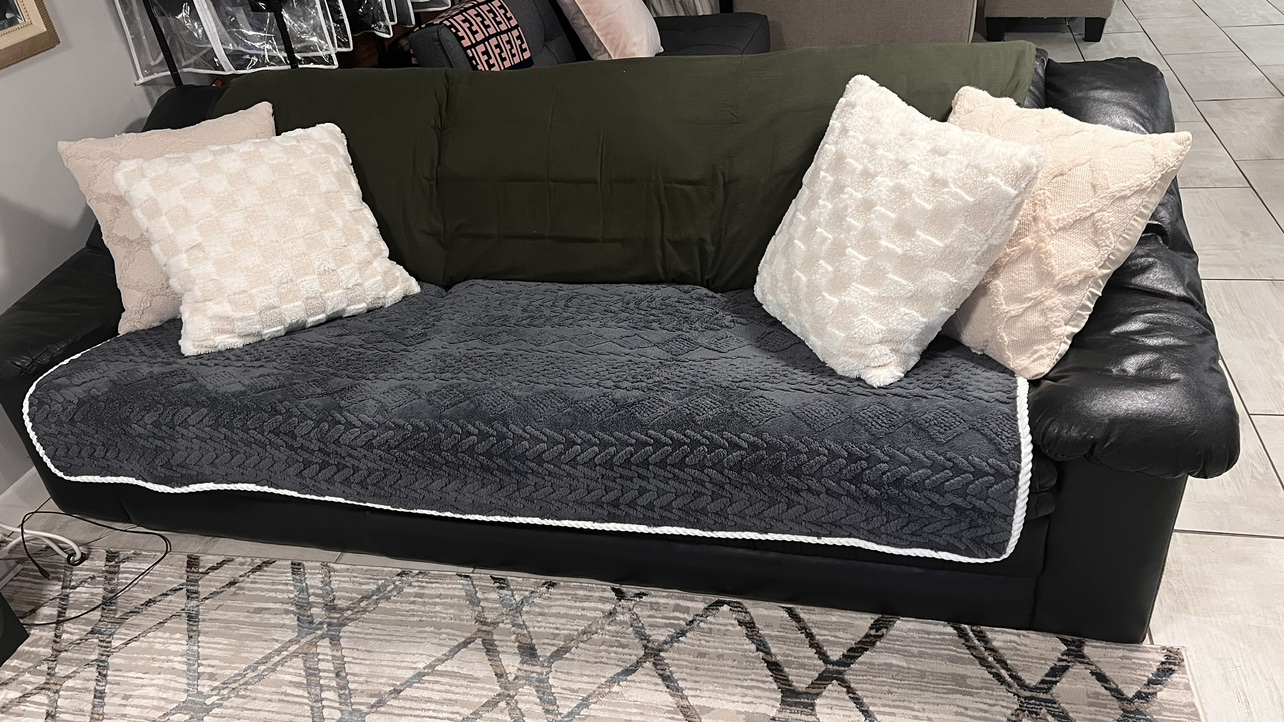 Black Leather Sleeper Sofa