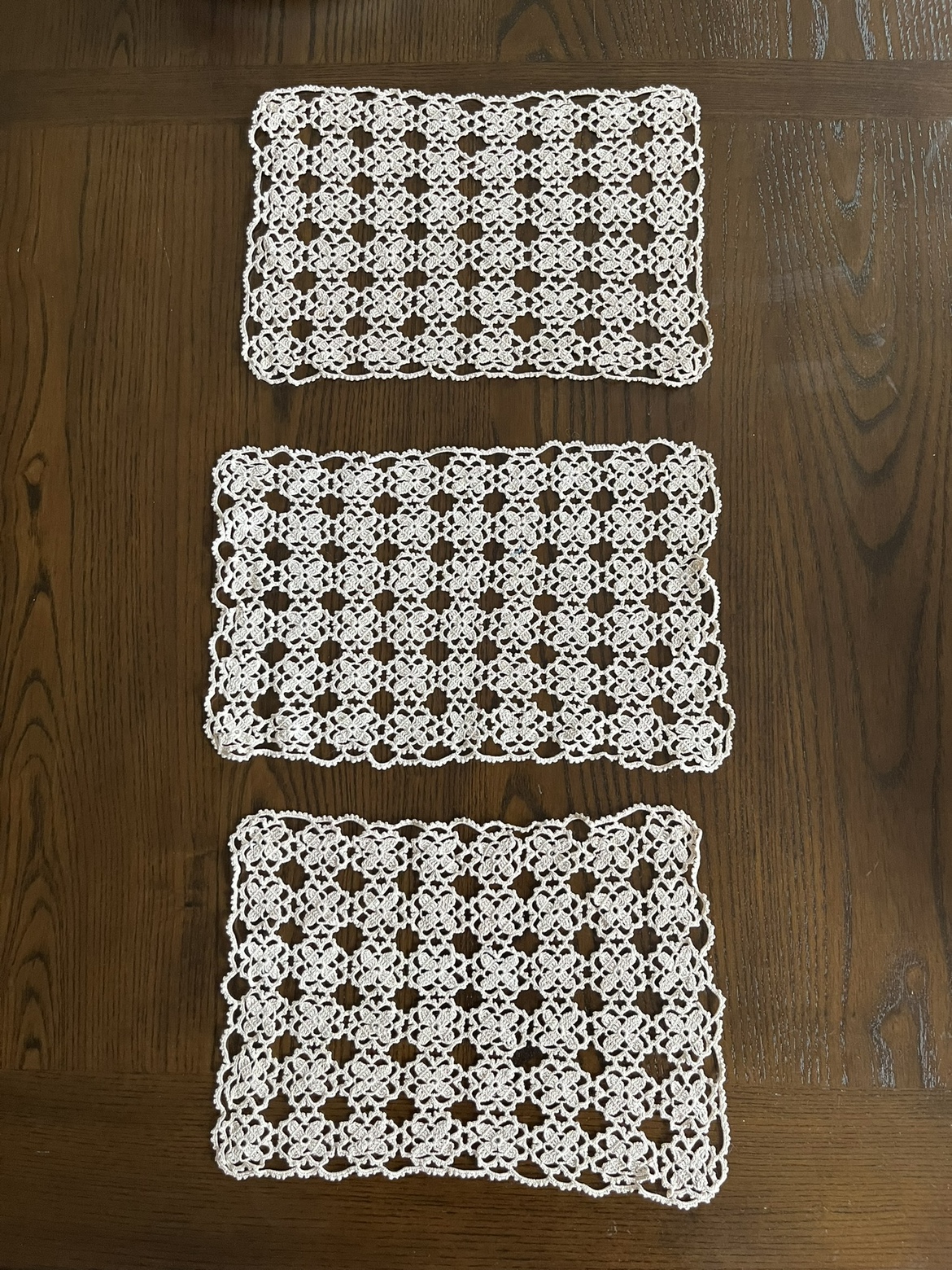 Set of 3 Handmade Crochet Doilies image indicator(3)