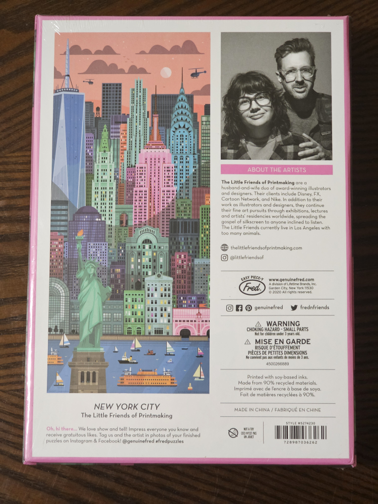 Fred - 1000 Piece Puzzle - New York City image indicator(2)