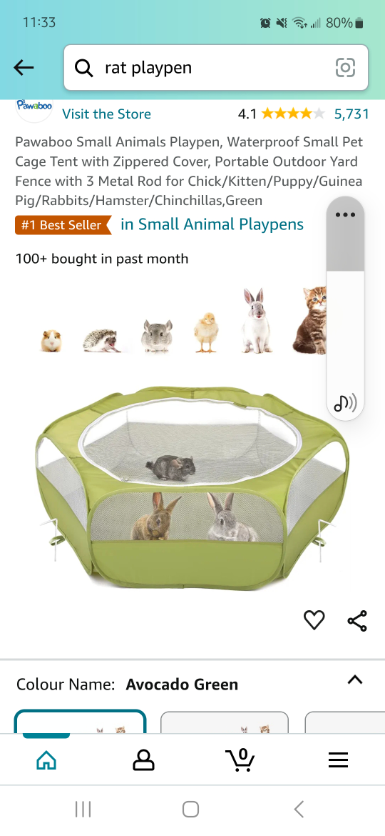 Small animal playpen thumbnail