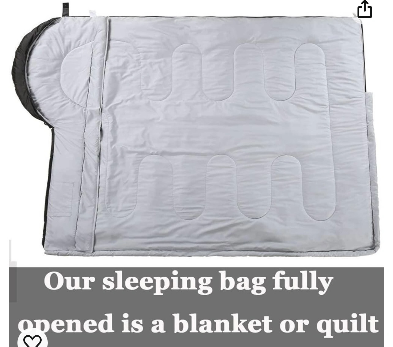 Sleeping bag, single, 3-4 seasons, new