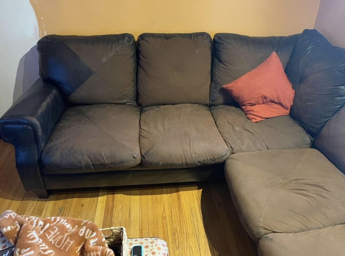 Brown Sectional Sofa - photo 2
