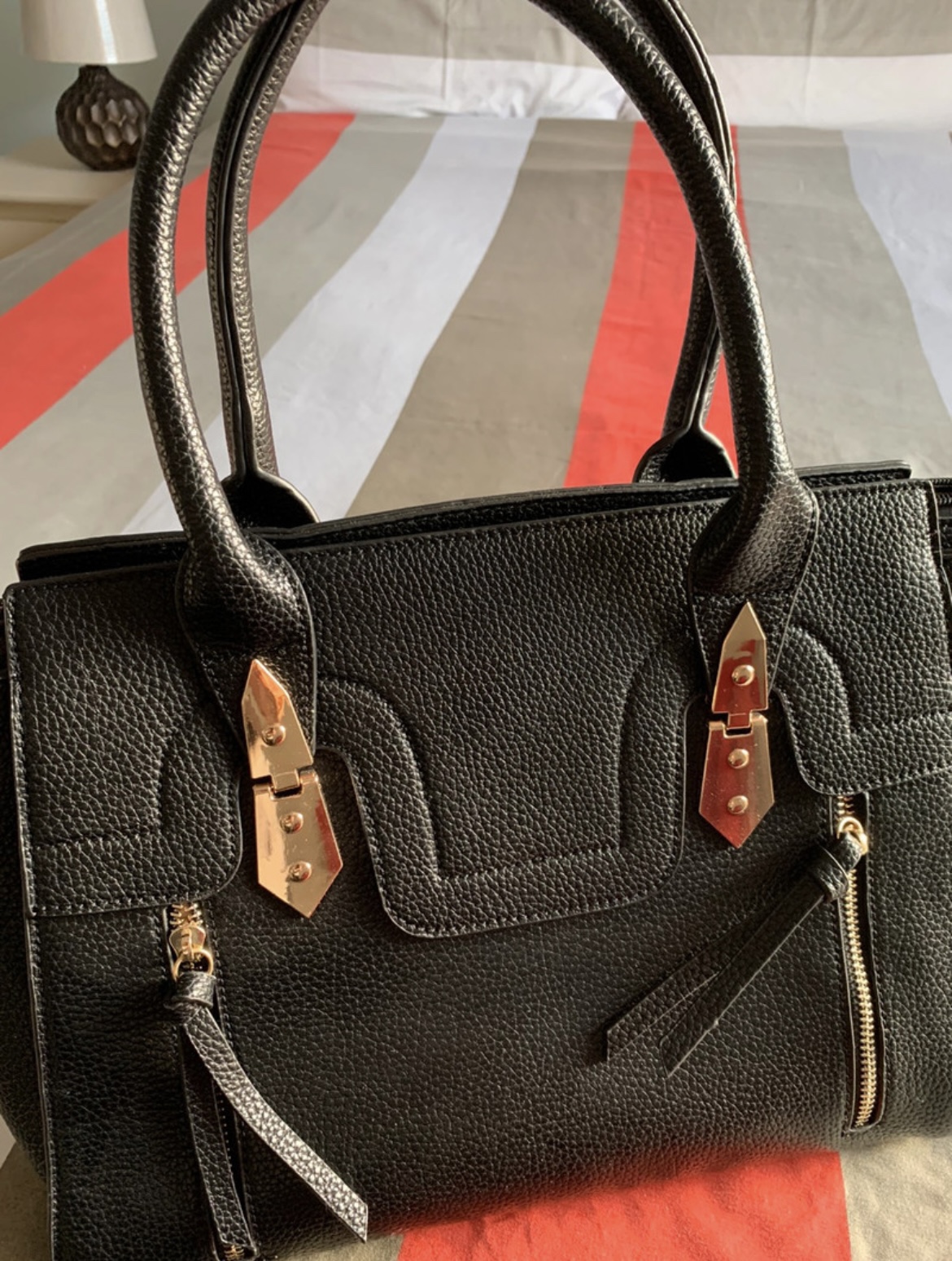 Black Leather Handbag