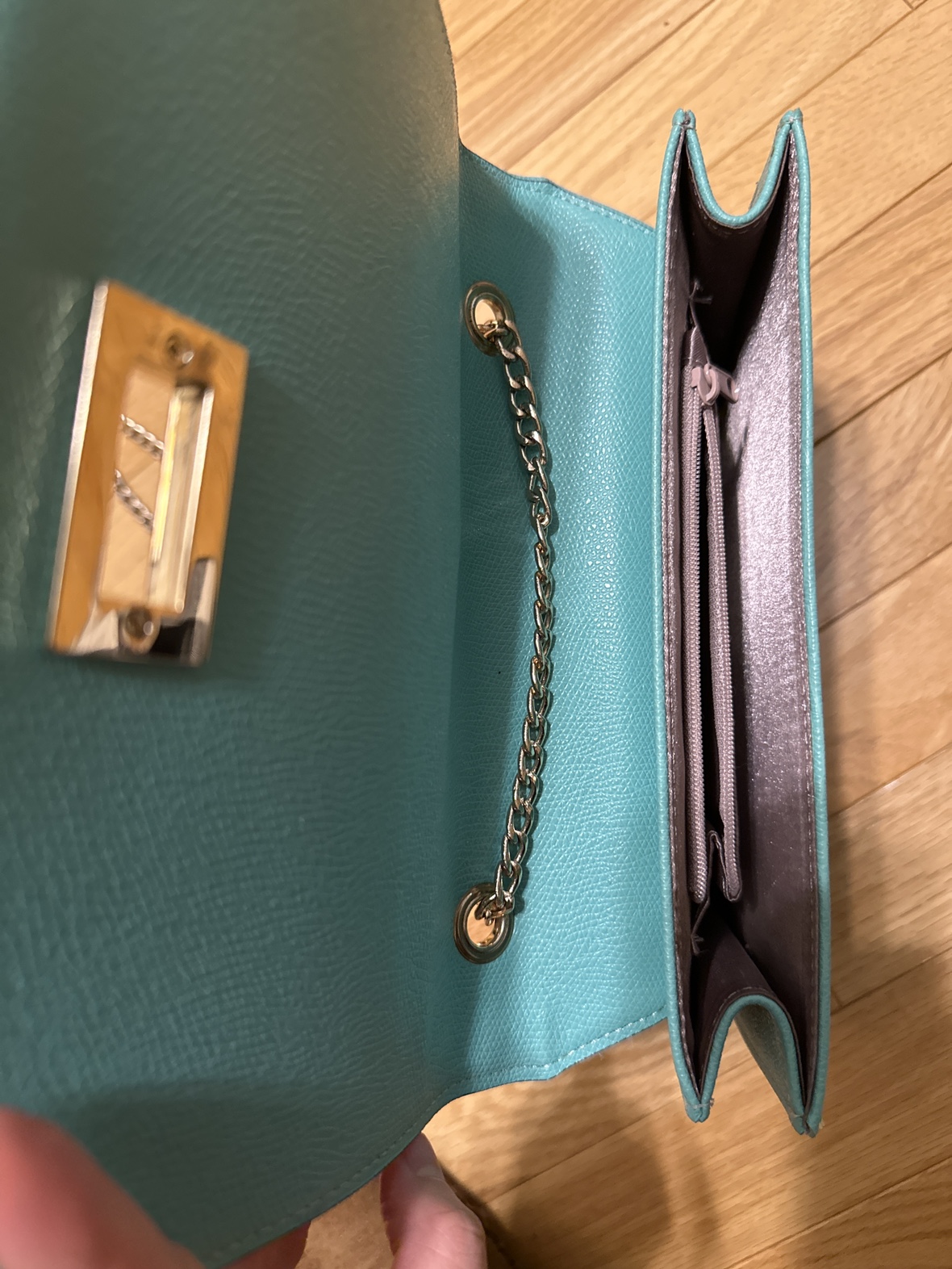 Never used bright blue purse - $5 image indicator(6)
