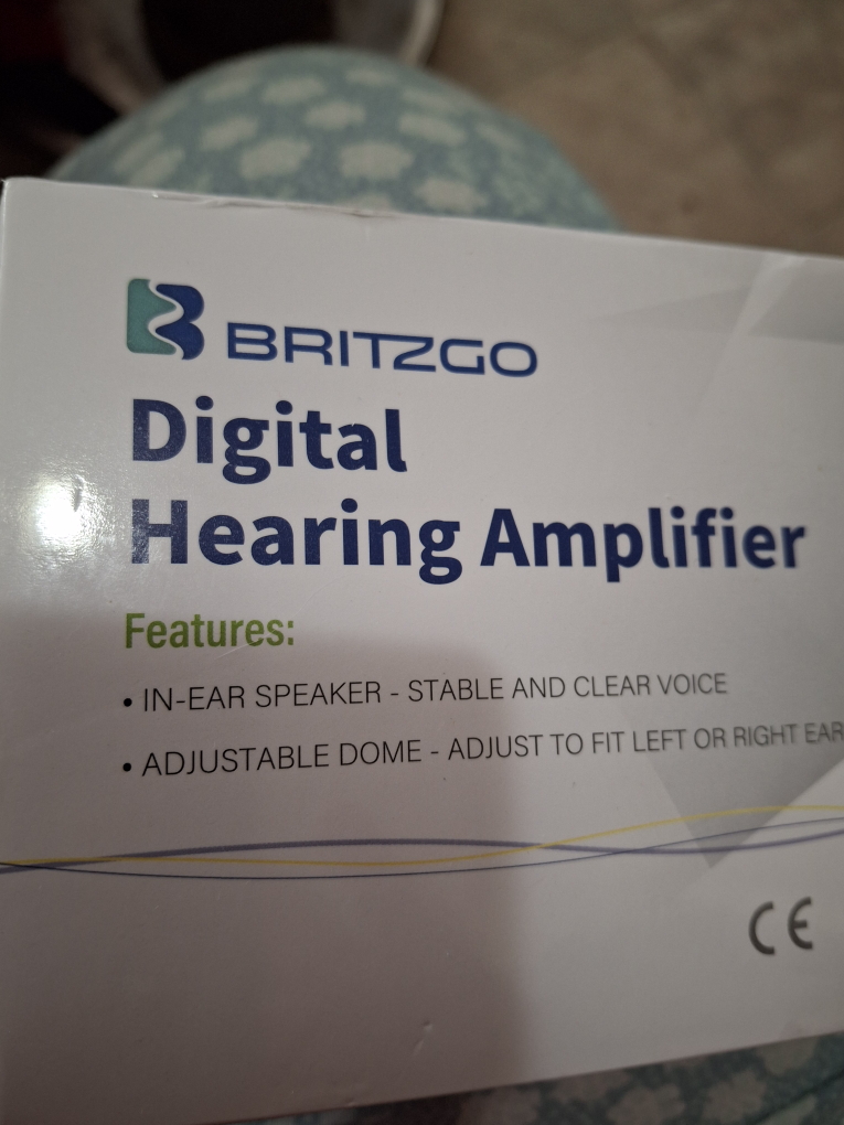 New britzgo digital  hearing amplifier fit left or right ear image indicator(2)