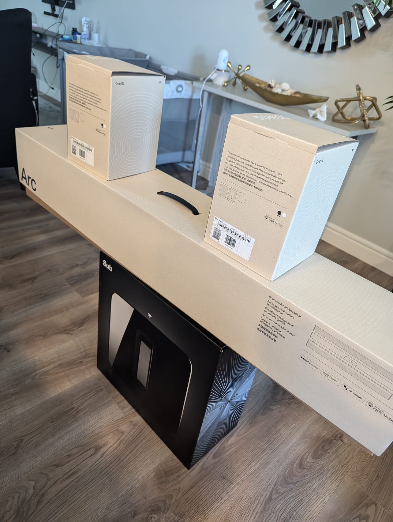 SONOS Sub Gen 3 + Arc Smart Sound Bar + (2) One SL Speakers - photo 2