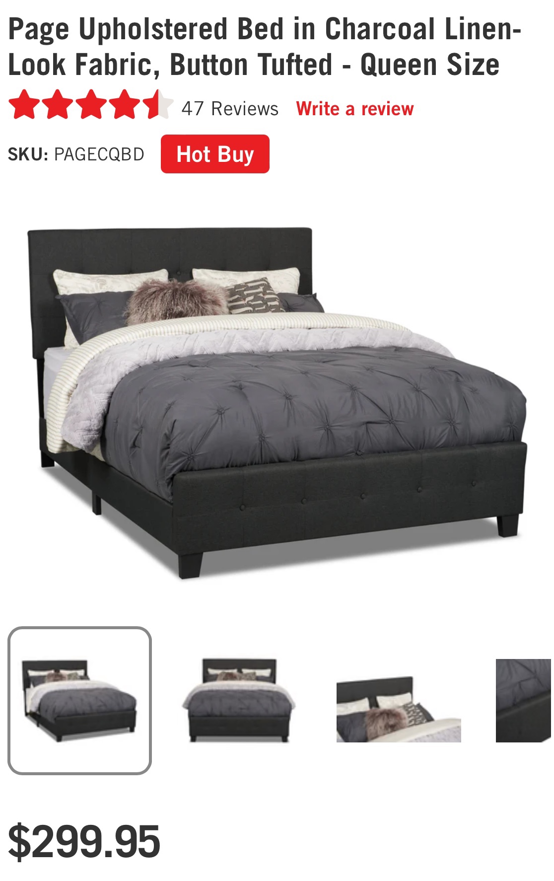The brick queen size bed frame & haedboard