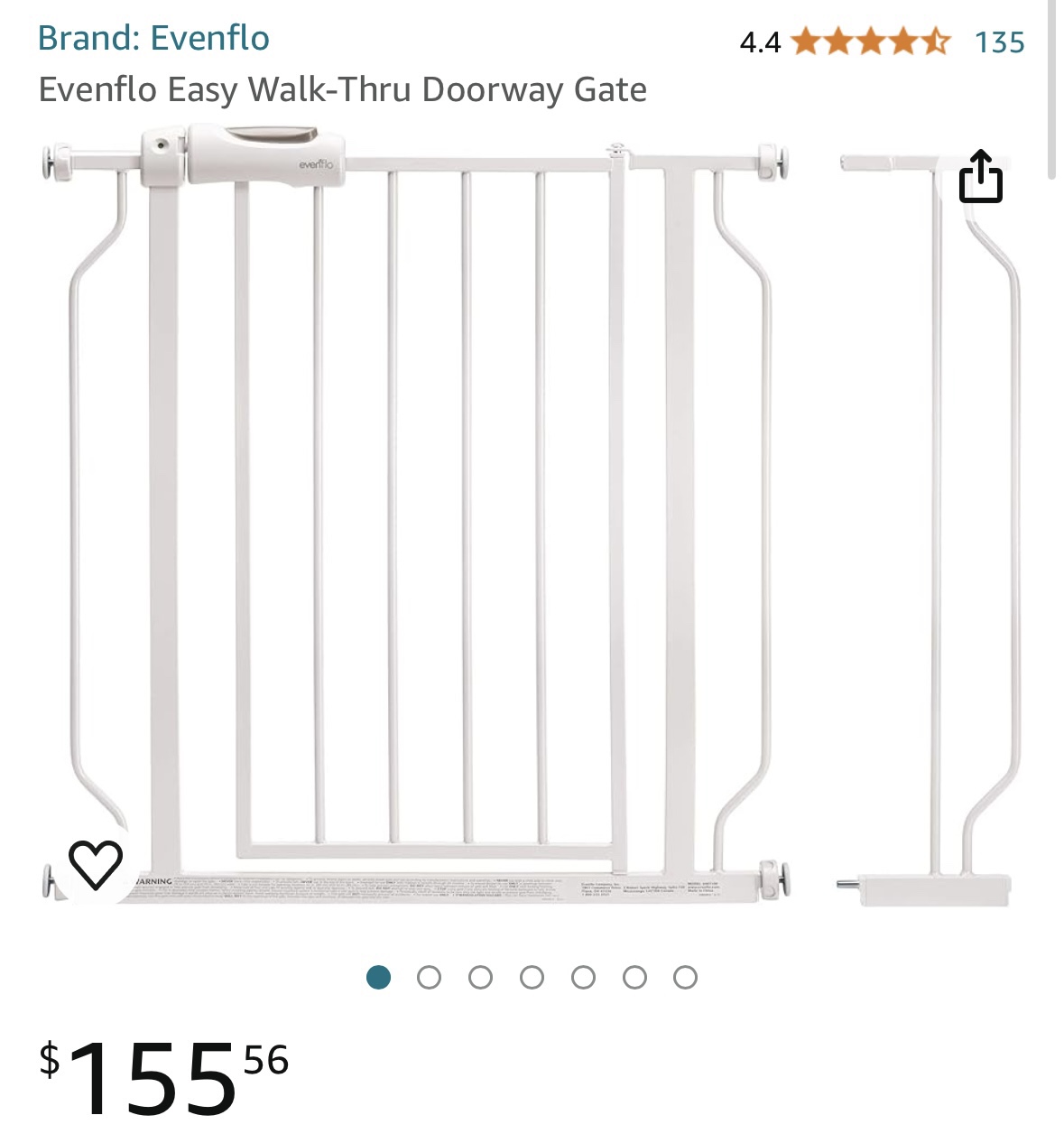 Evenflo Easy Walk Thru Doorway Gate - photo 3