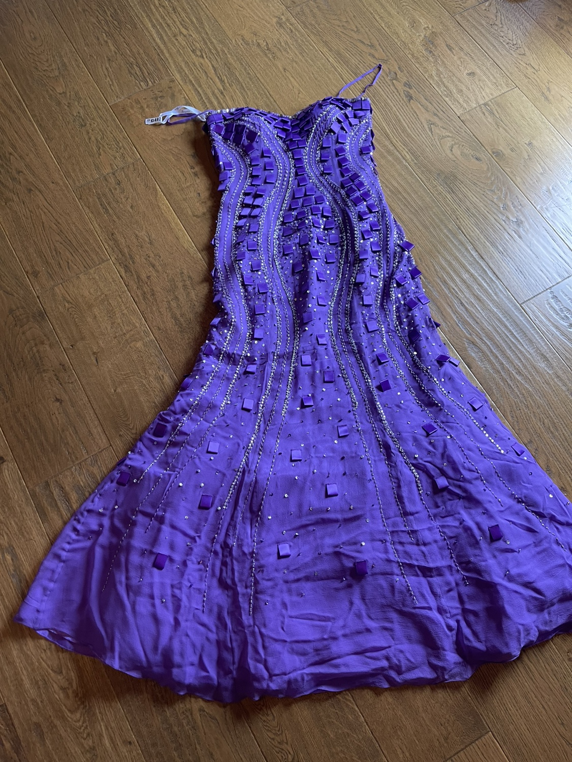 Purple Beaded Mermaid Dress - photo 3