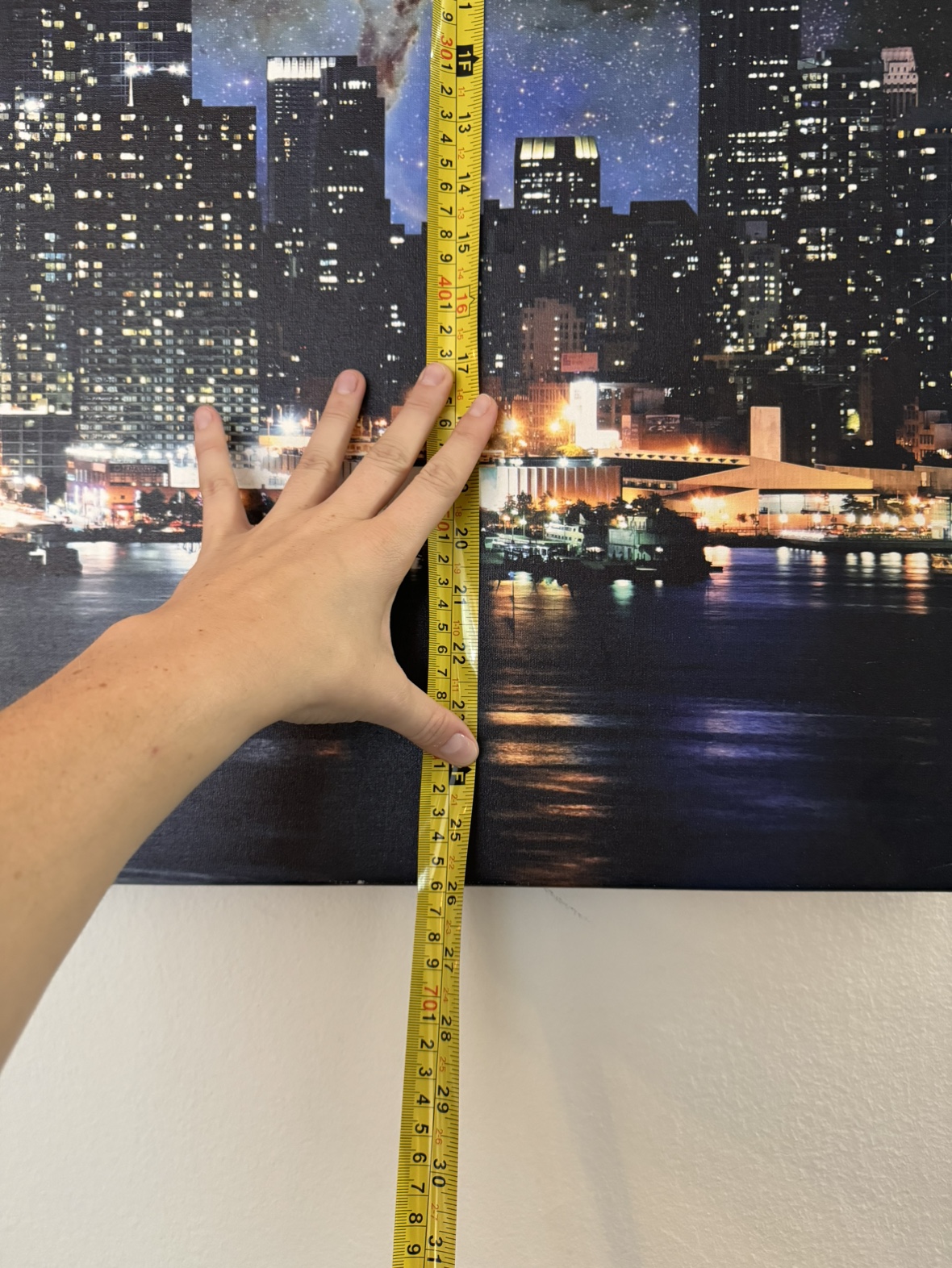 New York City, New York Nebula Skyline - Canvas Print - photo 5