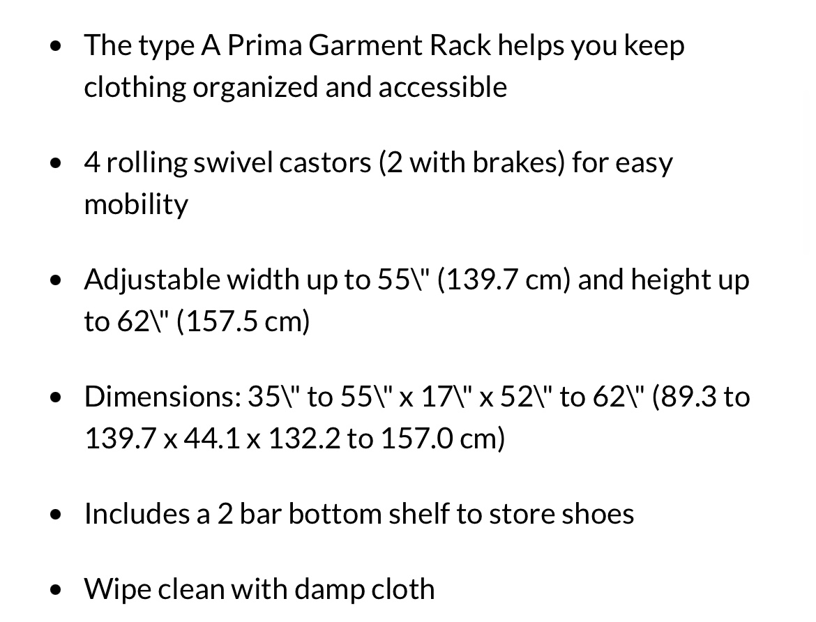Freestanding Adjustable Clothing Rack - photo 3