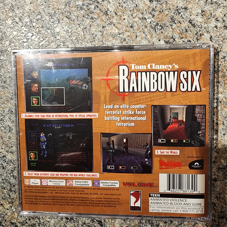 Tom Clancy's Rainbow Six (PlayStation 1, PS1) image indicator(2)