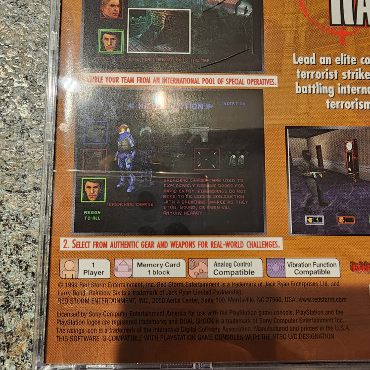 Tom Clancy's Rainbow Six (PlayStation 1, PS1) image indicator(3)