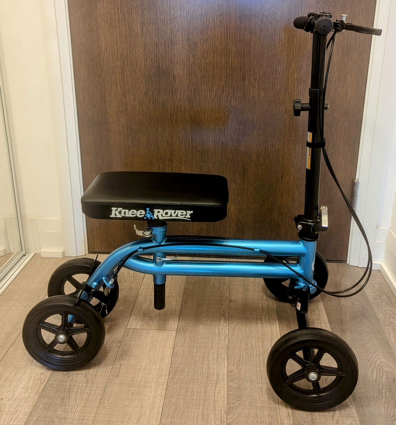 KneeRover Scooter Steerable Knee Walker Crutch with Dual Braking thumbnail
