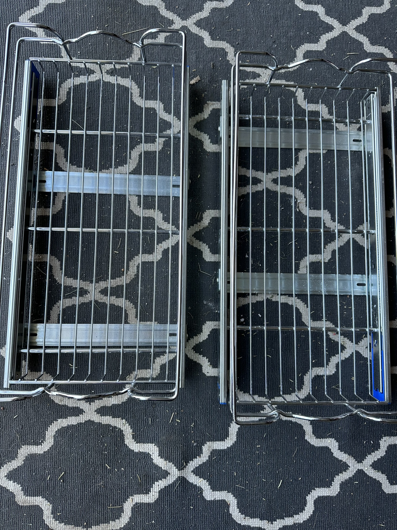 Sliding pantry shelves