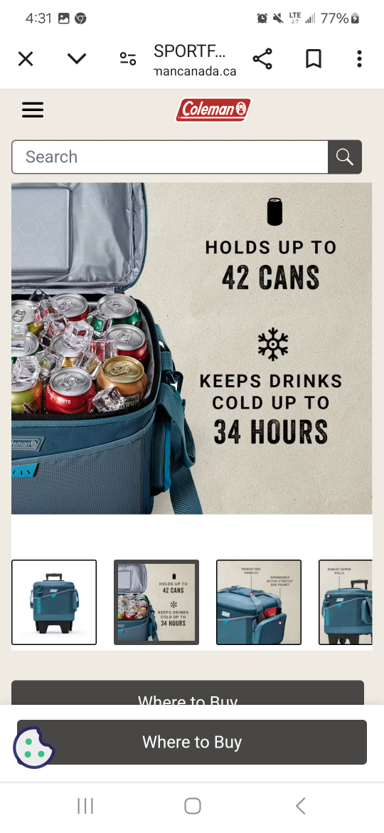 Coleman 42 Can Rolling Cooler - photo 2