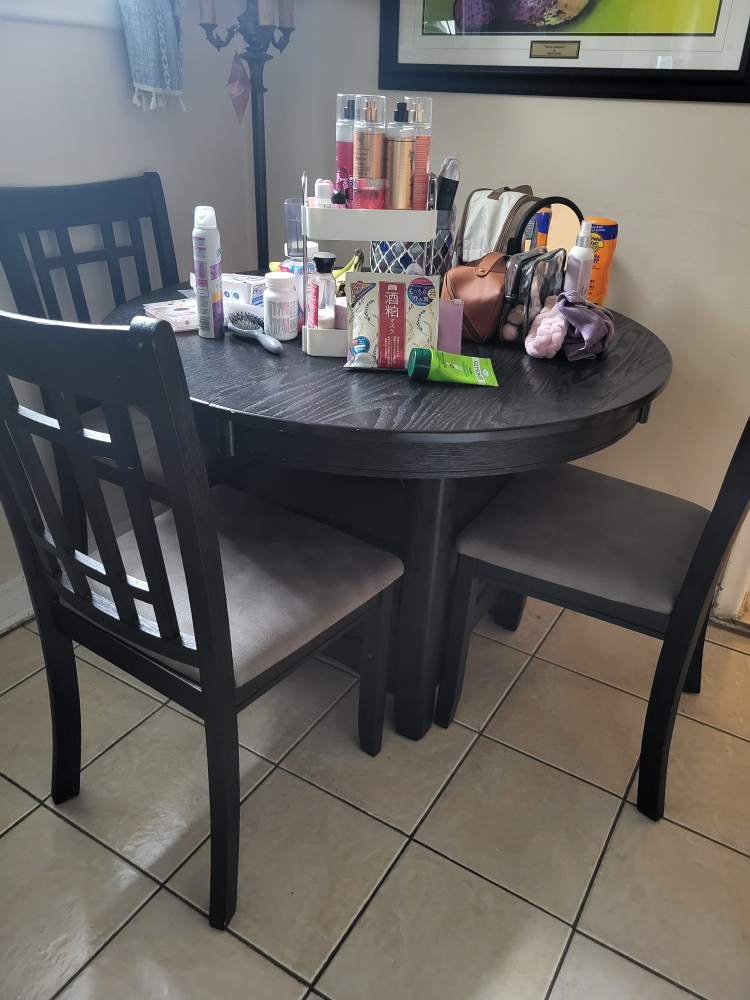 Kitchen dining table and chairs - photo 2