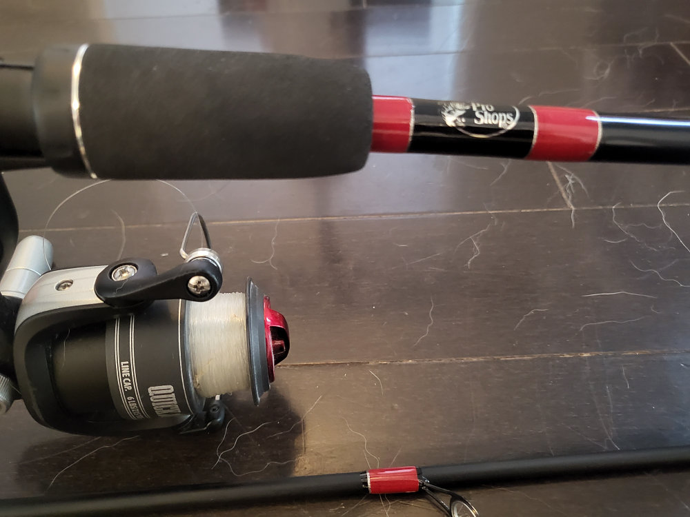 fishing set(2 fishing rods, a net, and a tackle box） image indicator(3)