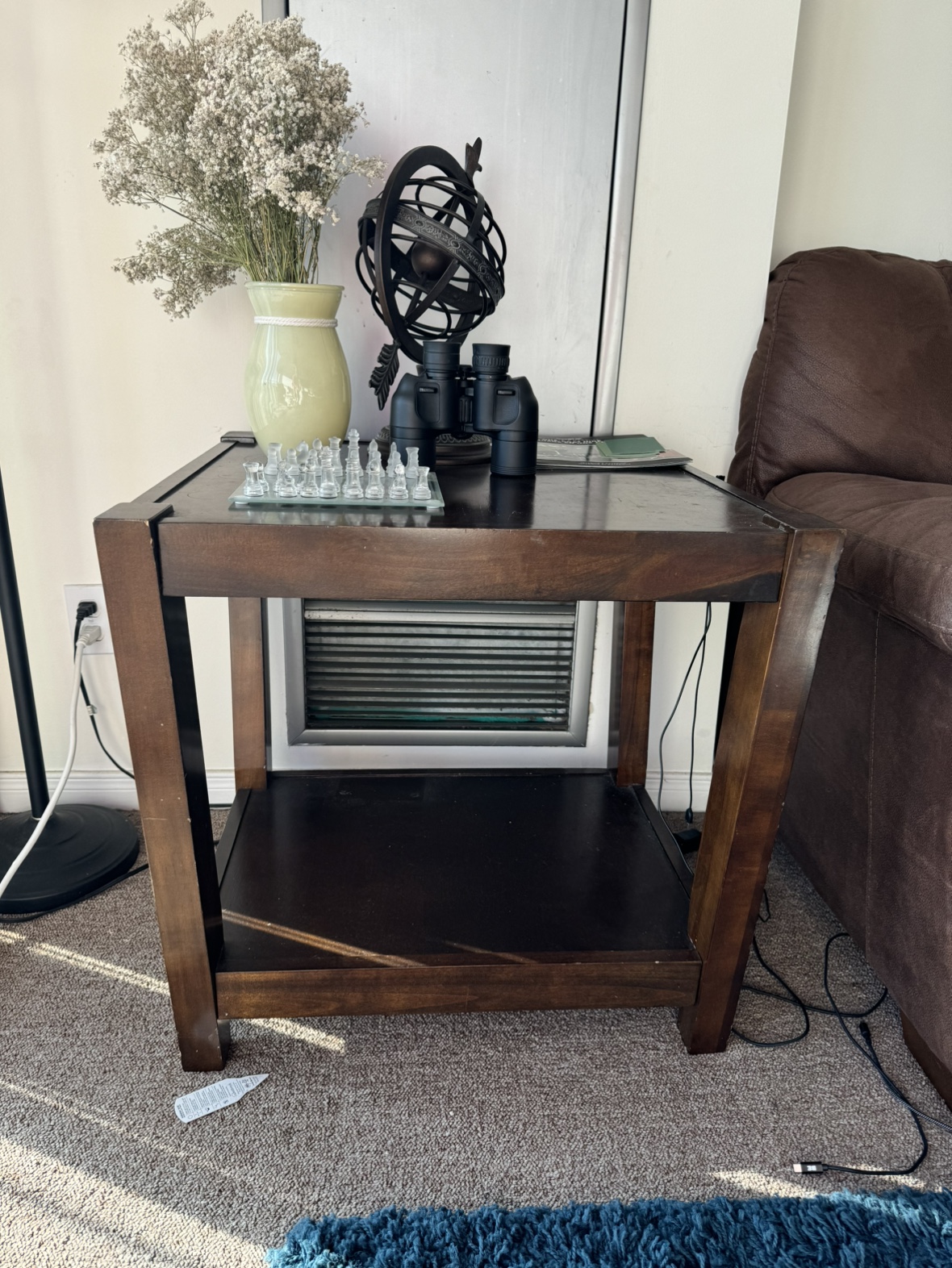 Real wooden coffee/side tables (2)