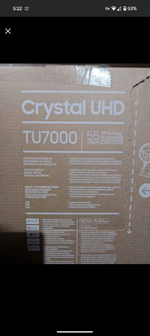 Samsung 55" Crystal UHD TV