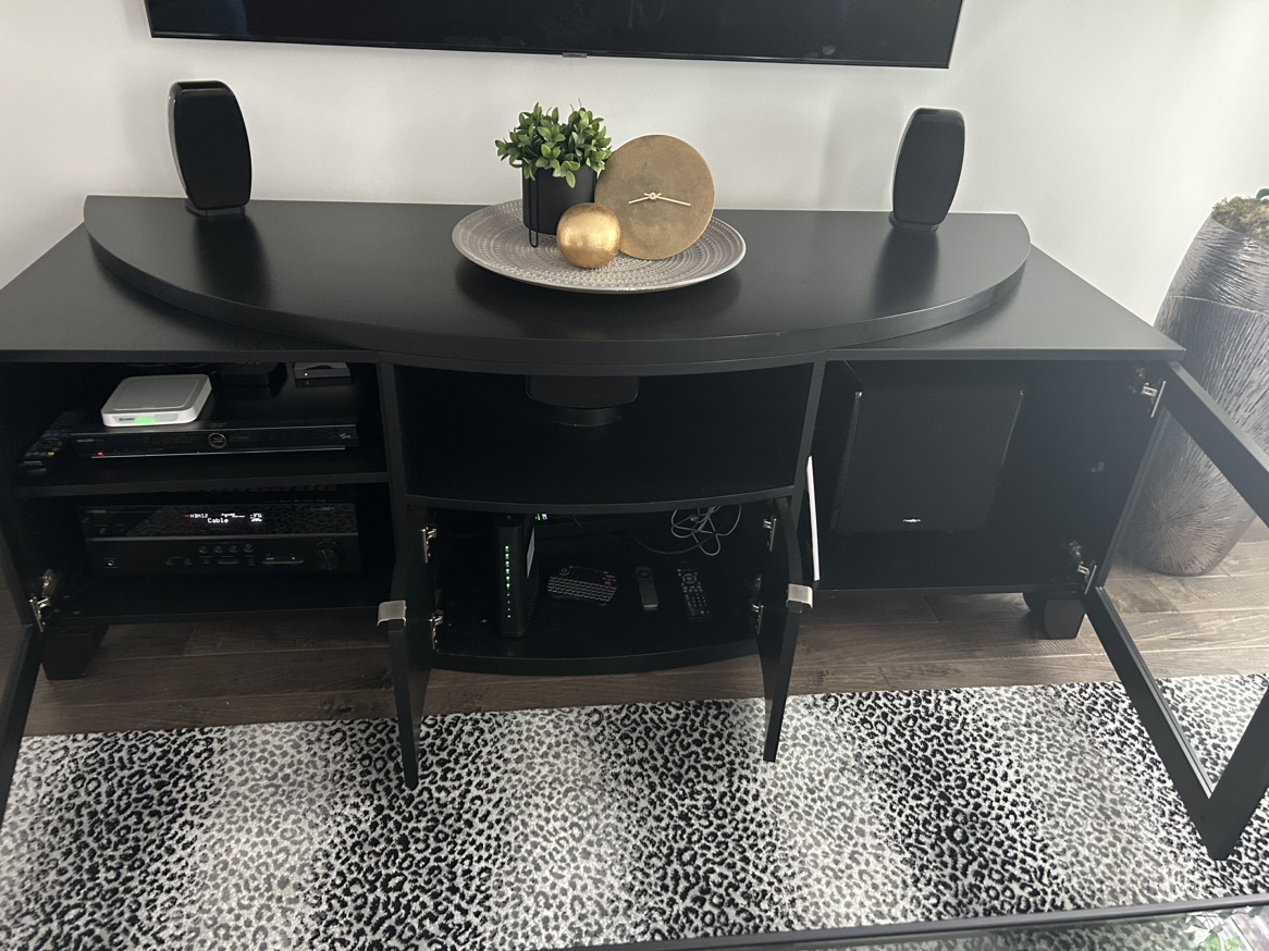 Stylish Custom Black TV/Entertainment Unit - photo 3