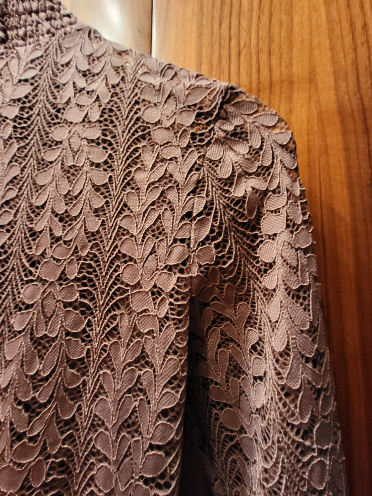 ❣️ Dynamite Lace Top Mock Neck Dusty Rose - size small image indicator(2)