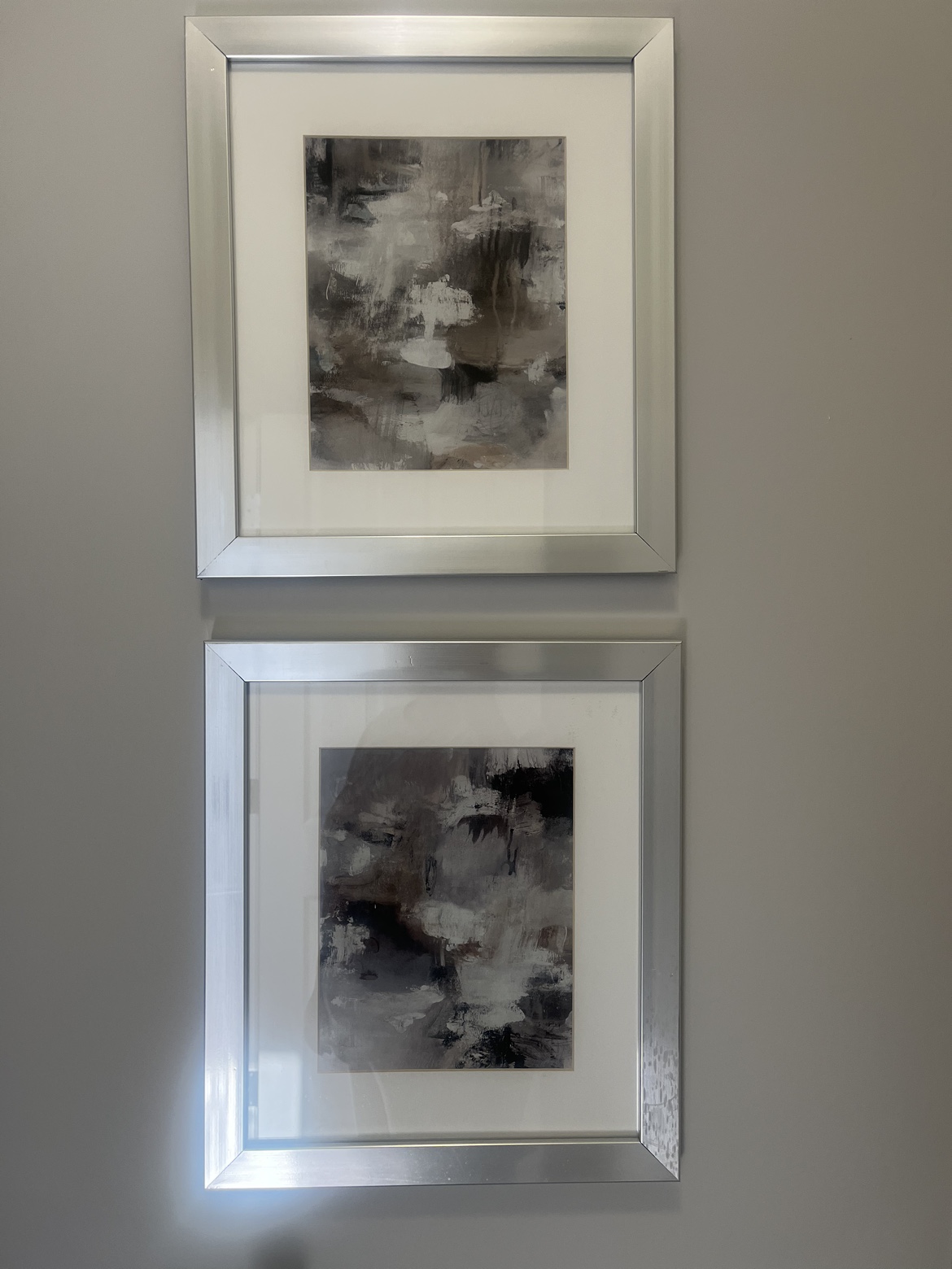 Set of 2 Framed Abstract Prints